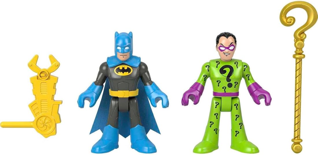 Batman & The Riddler, view 2