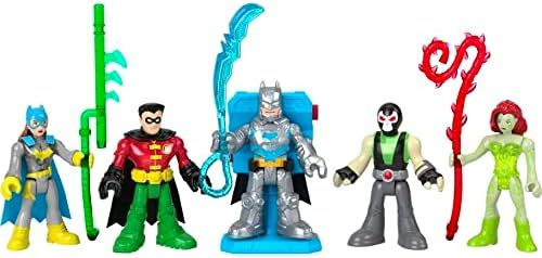 Imaginext DC Super Friends battle multipack with clear light-up figures and backpack