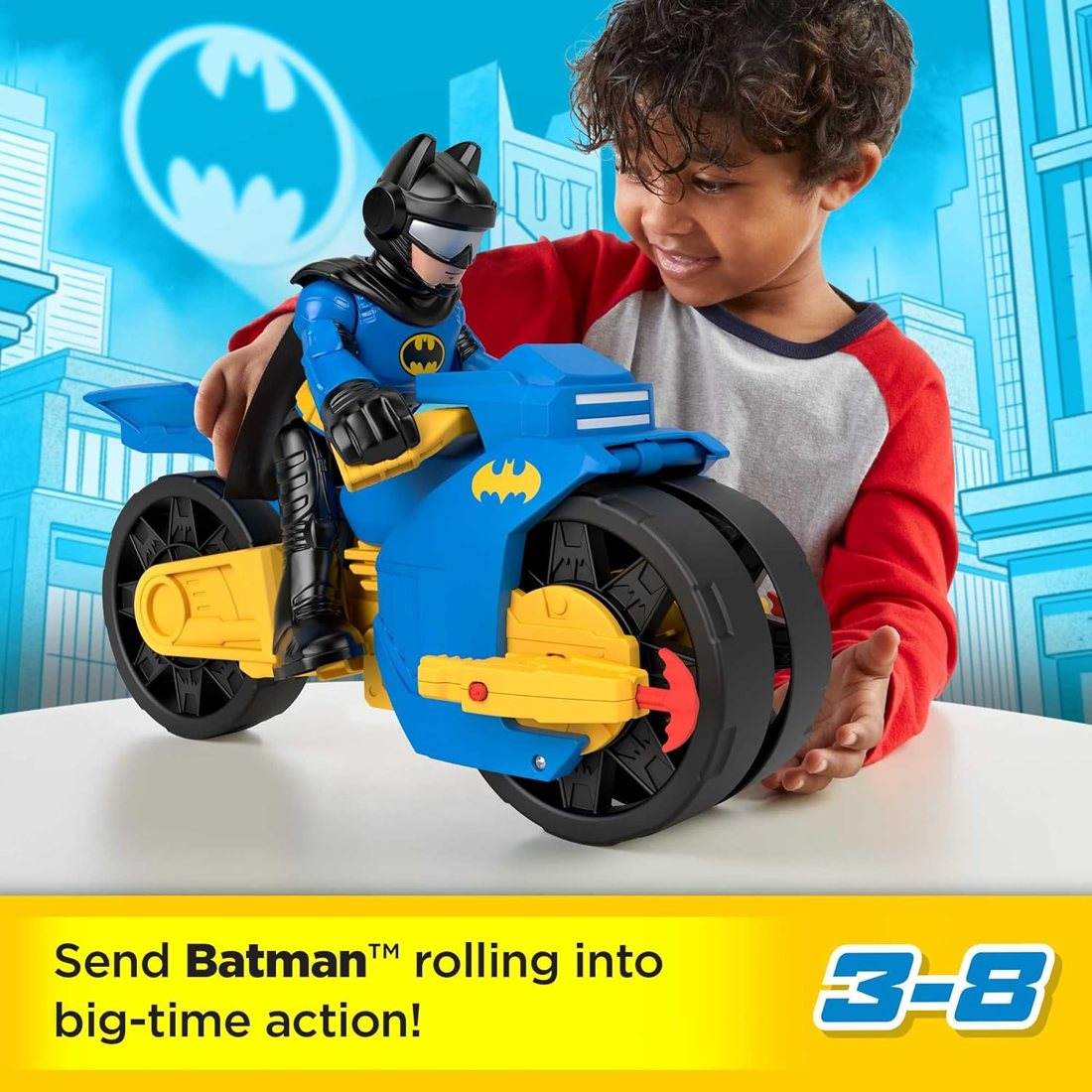 Batman XL Batcycle & XL Figure, view 4