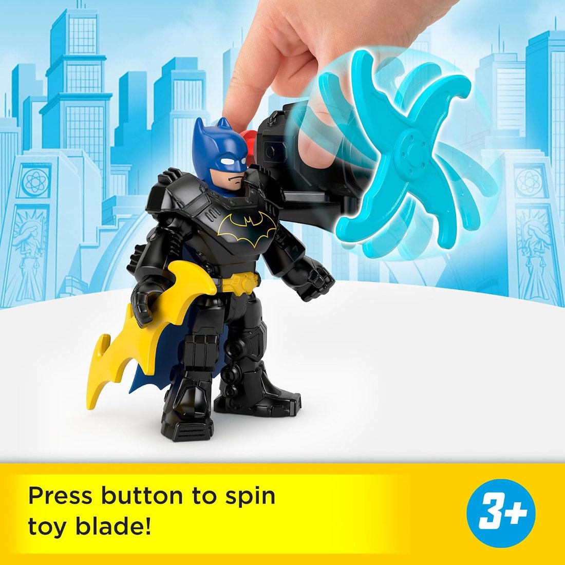 DC Metal Force Batman with Spinning Blade, view 3