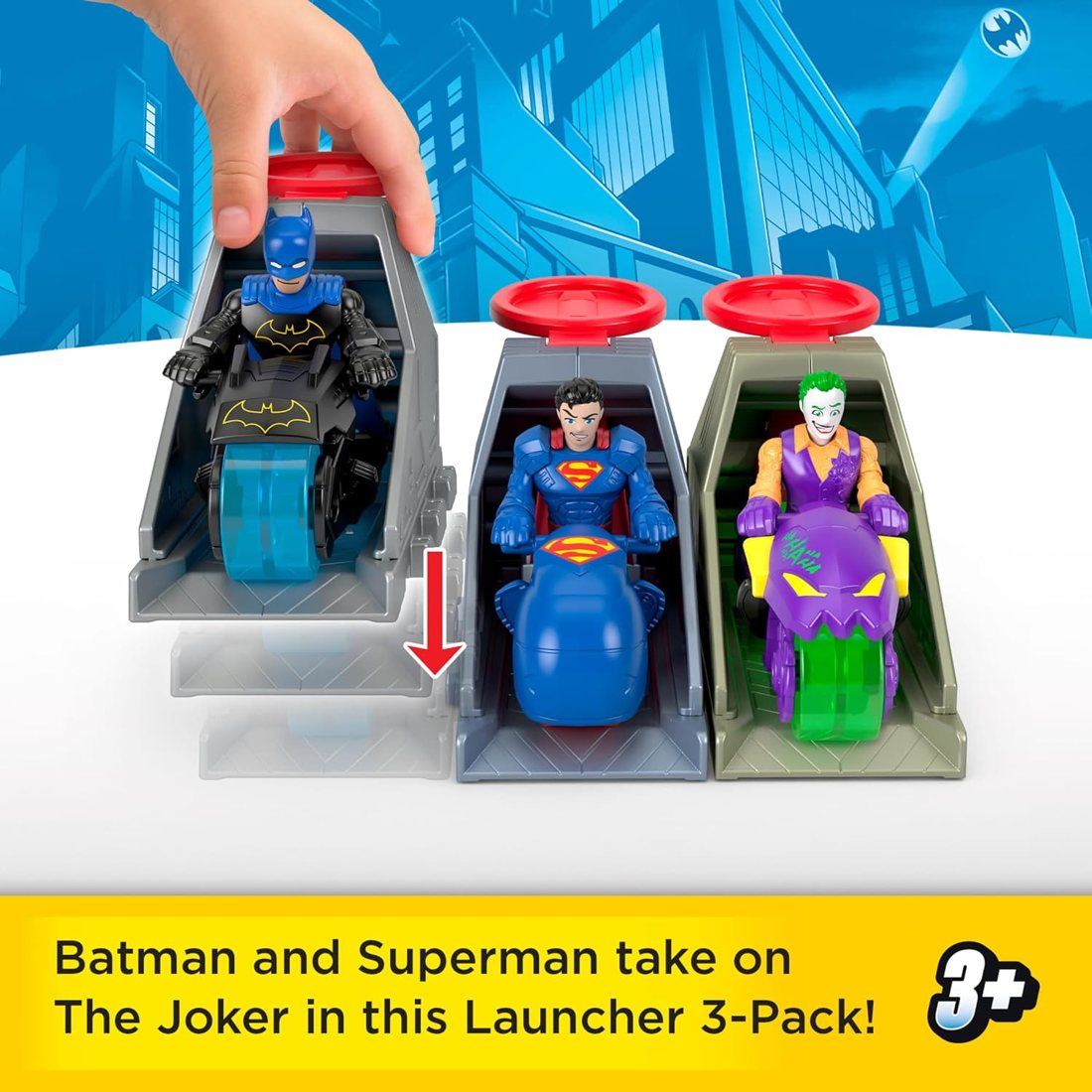 DC Super Friends 3-Pack Launcher Set, view 3