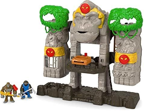 Imaginext Gorilla Fortress playset with smashing arms, jail cell and figures