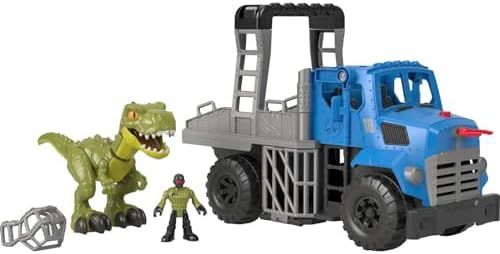 Imaginext Jurassic World Dominion Break Out Dino Hauler truck with thrashing T. rex