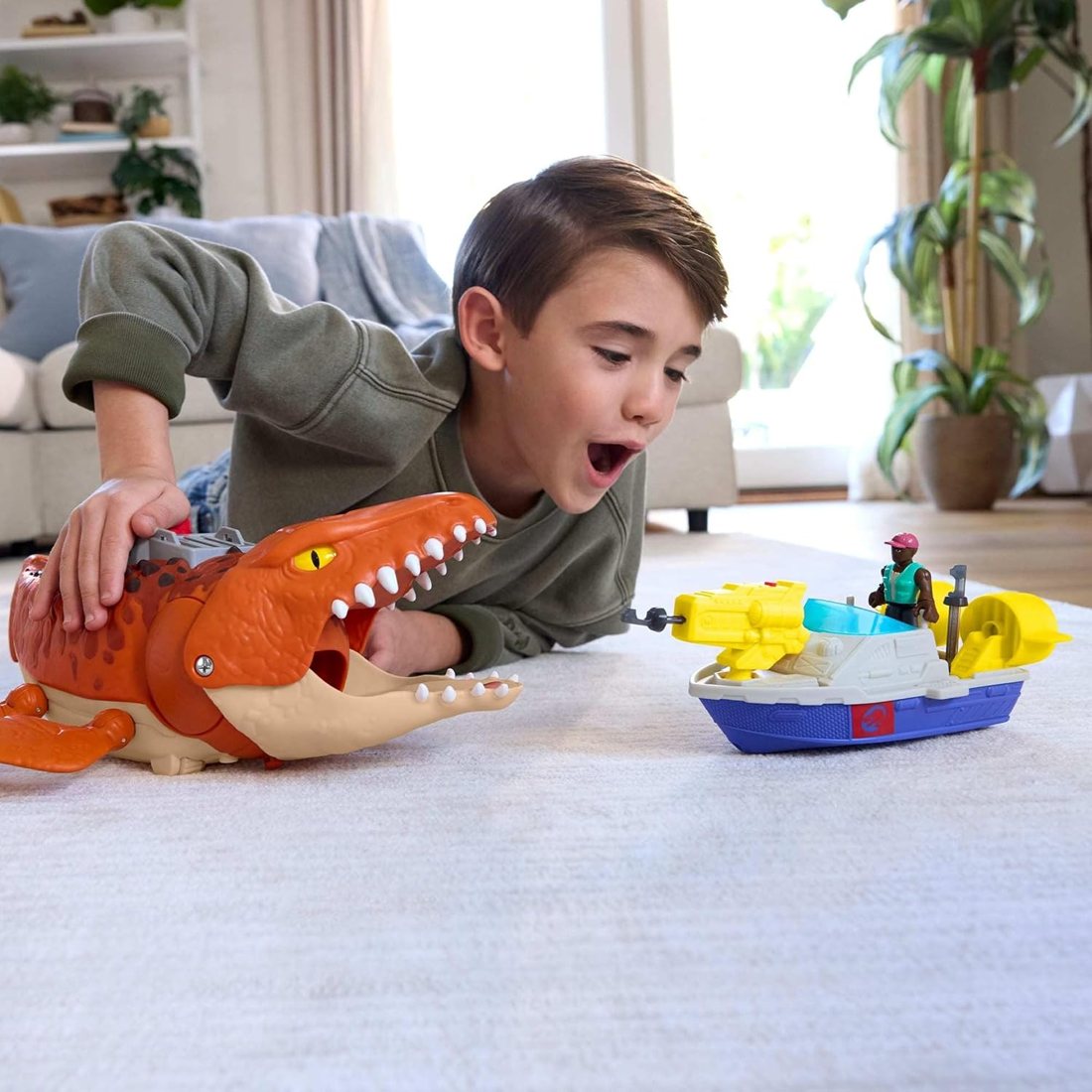 Jurassic World Rebirth Aquachomp Chase Mosasaurus, view 3