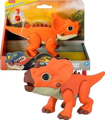 Imaginext Jurassic World Rebirth dinosaur action figures with kid-activated motion