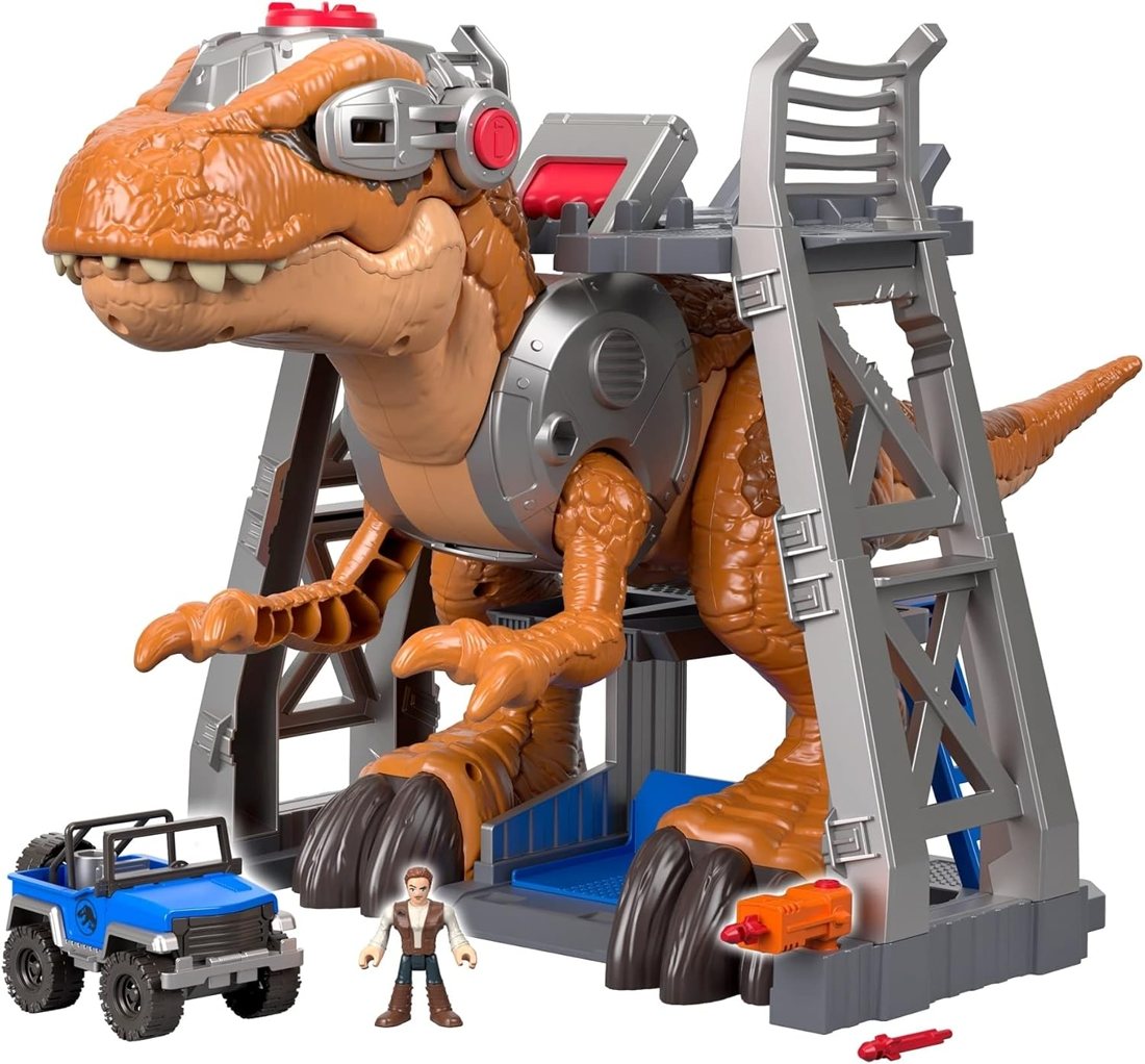 Jurassic World T. rex with Owen Grady, view 2
