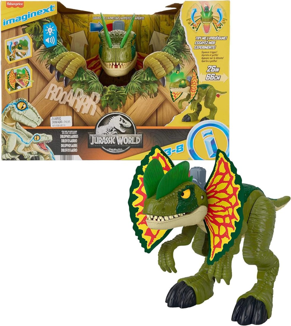 Jurassic World Thrash Attack Dilophosaurus, view 2