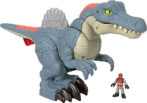 Imaginext Jurassic World Ultra Snap Spinosaurus with multicolor fin lights