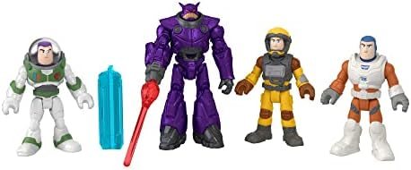 Imaginext Lightyear figure pack with Zurg and three Buzz Lightyear suits