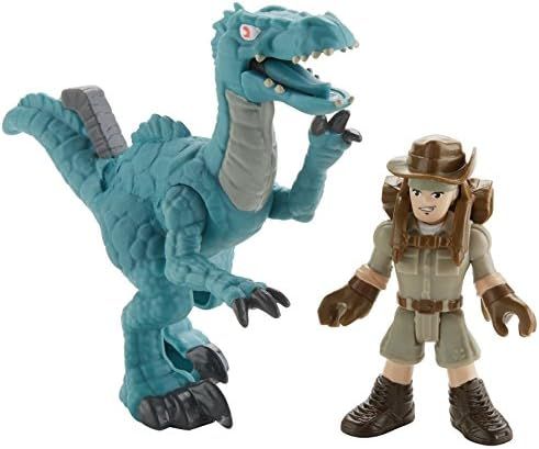 Imaginext Jurassic World Robert Muldoon with large raptor