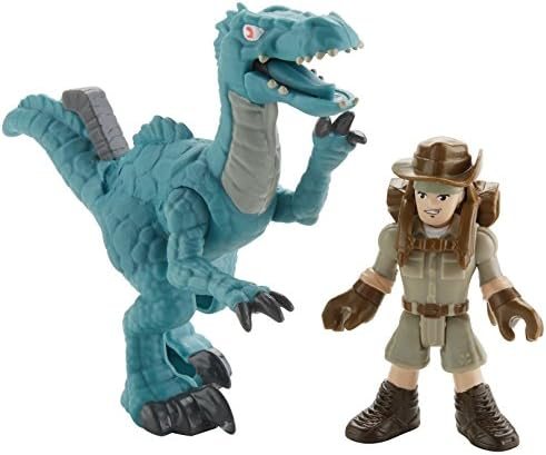 Imaginext Jurassic World Robert Muldoon with large raptor