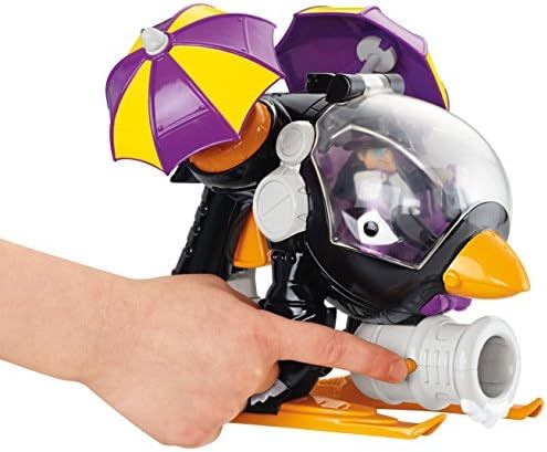 Imaginext Penguin umbrella copter with Penguin and Batman figures