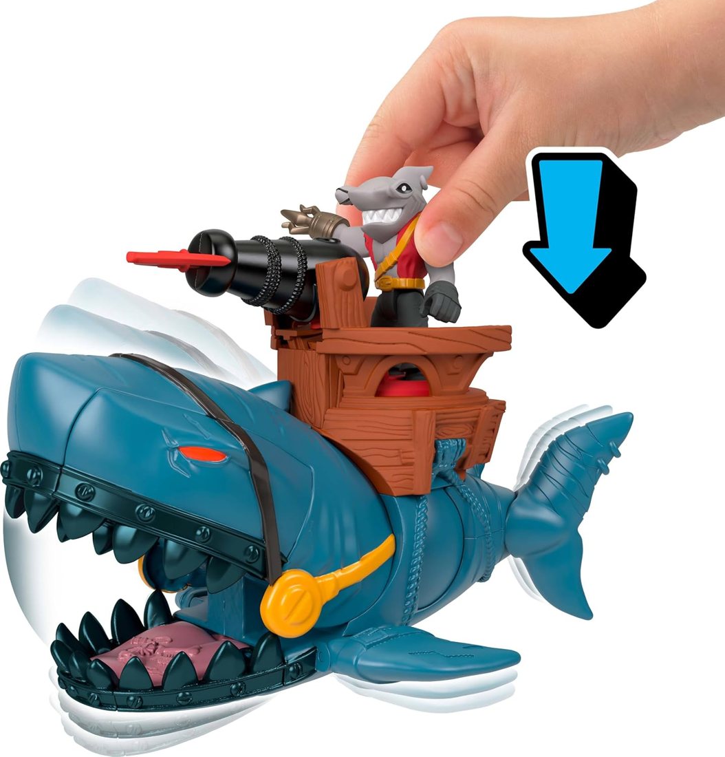 Pirate Shark vs Crocodile Playset, view 3