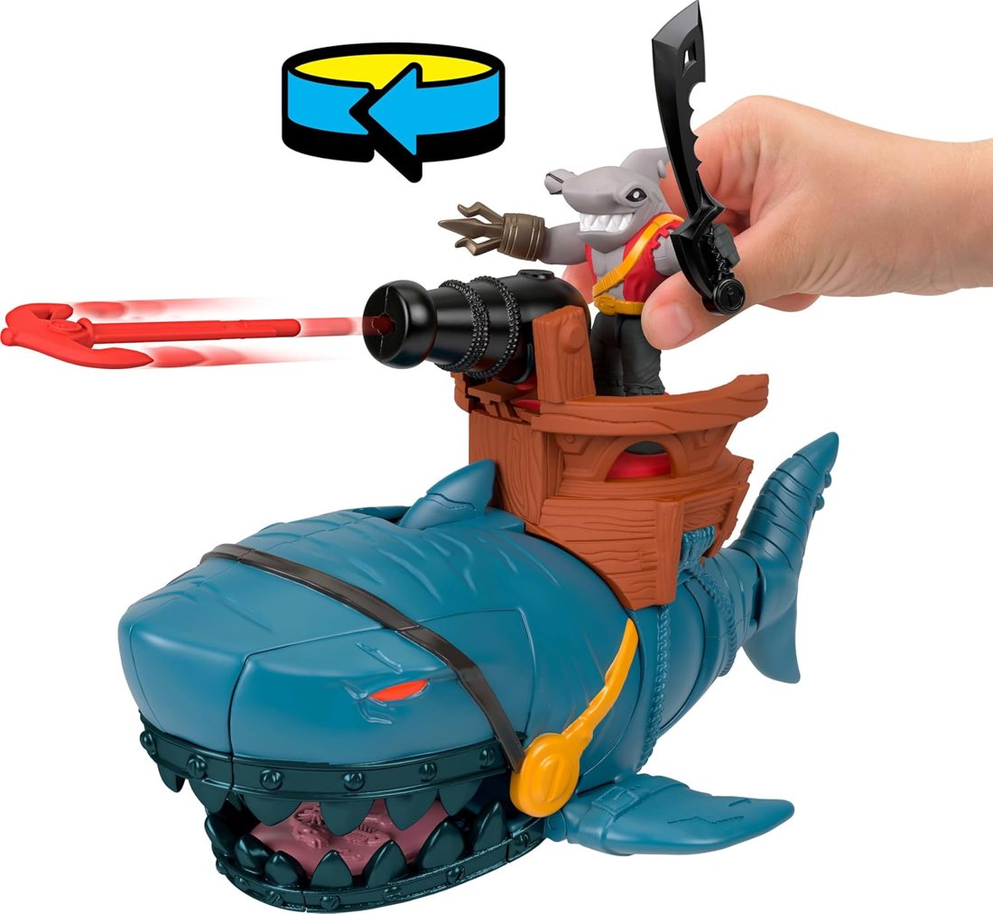 Pirate Shark vs Crocodile Playset, view 4