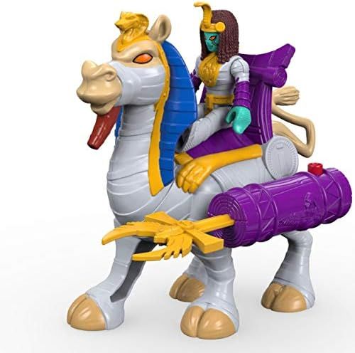 Imaginext Serpent Queen figure riding a camel with launcher