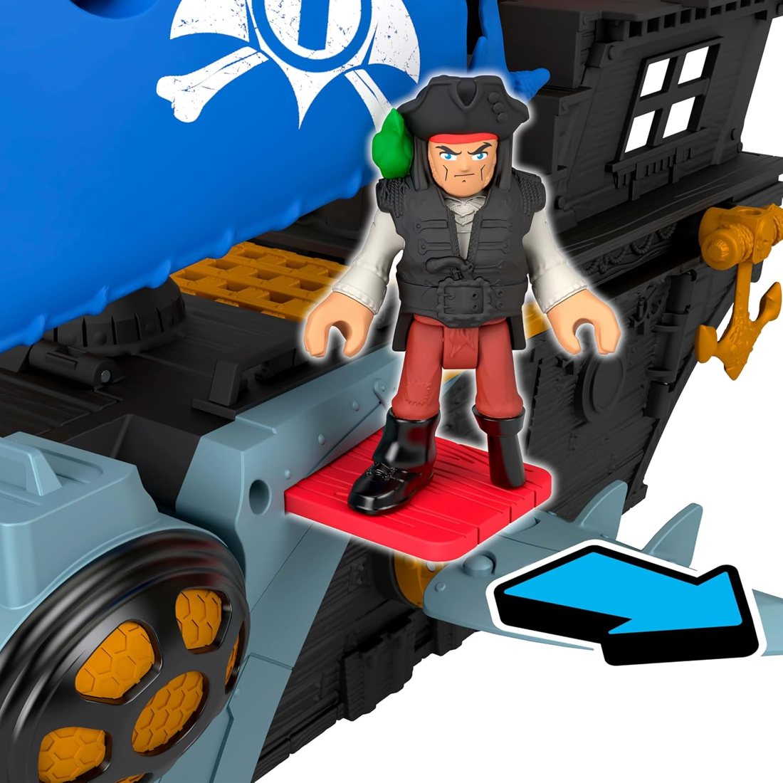 Shark Bite Pirate Ship Playset, view 5