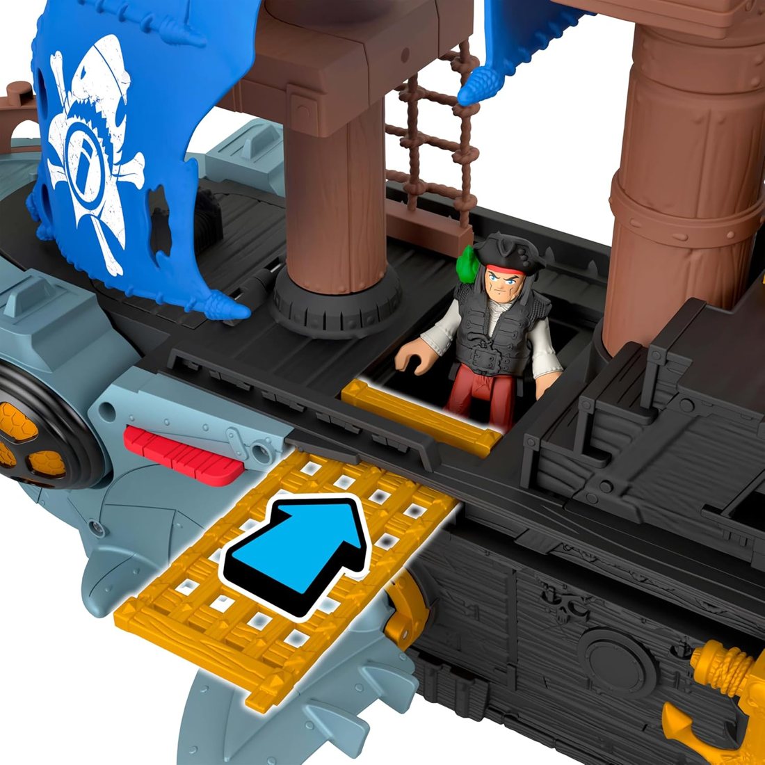 Shark Bite Pirate Ship Playset, view 6