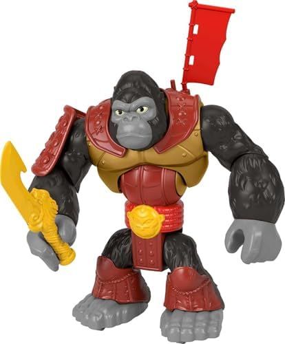 Imaginext Silverback Gorilla Smash 8-inch figure with sword and flag