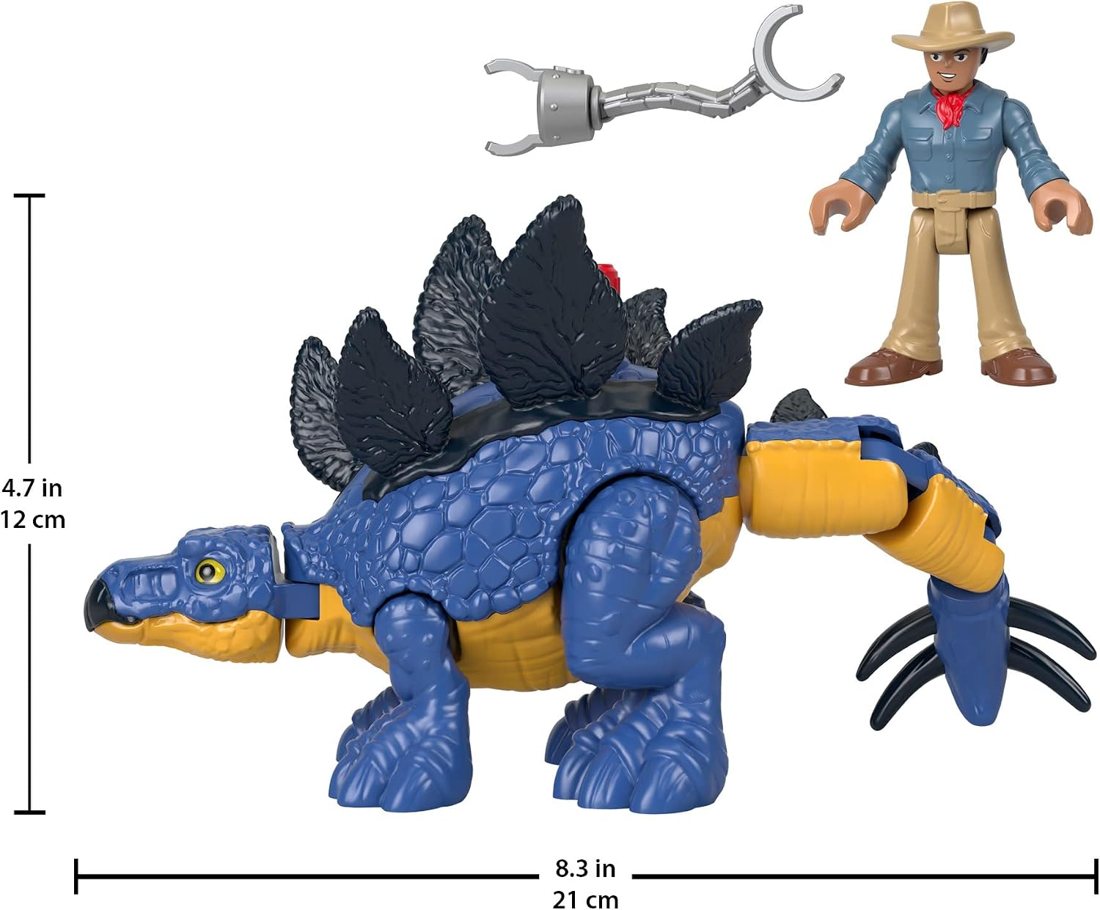 Stegosaurus & Dr. Alan Grant, view 6