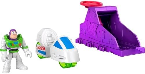 Imaginext Toy Story single launcher sets with Buzz, Woody and Alien vehicles