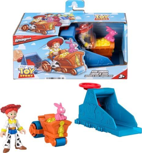Imaginext Toy Story launcher with Jessie in her race vehicle