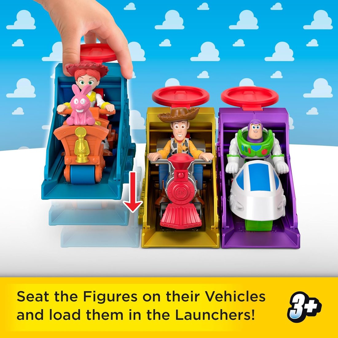 Toy Story 3-Pack Launcher Race Set, view 3