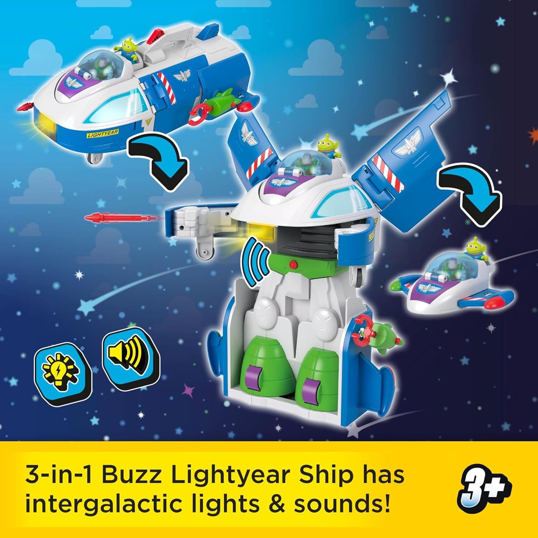 Transforming Buzz Lightyear Ship, view 5