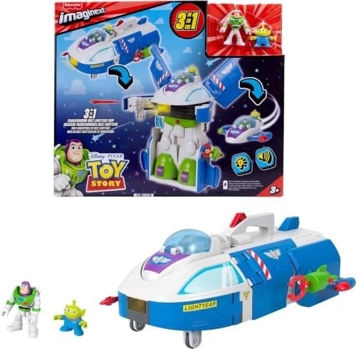 Imaginext Toy Story Buzz Lightyear ship transforming into a giant robot